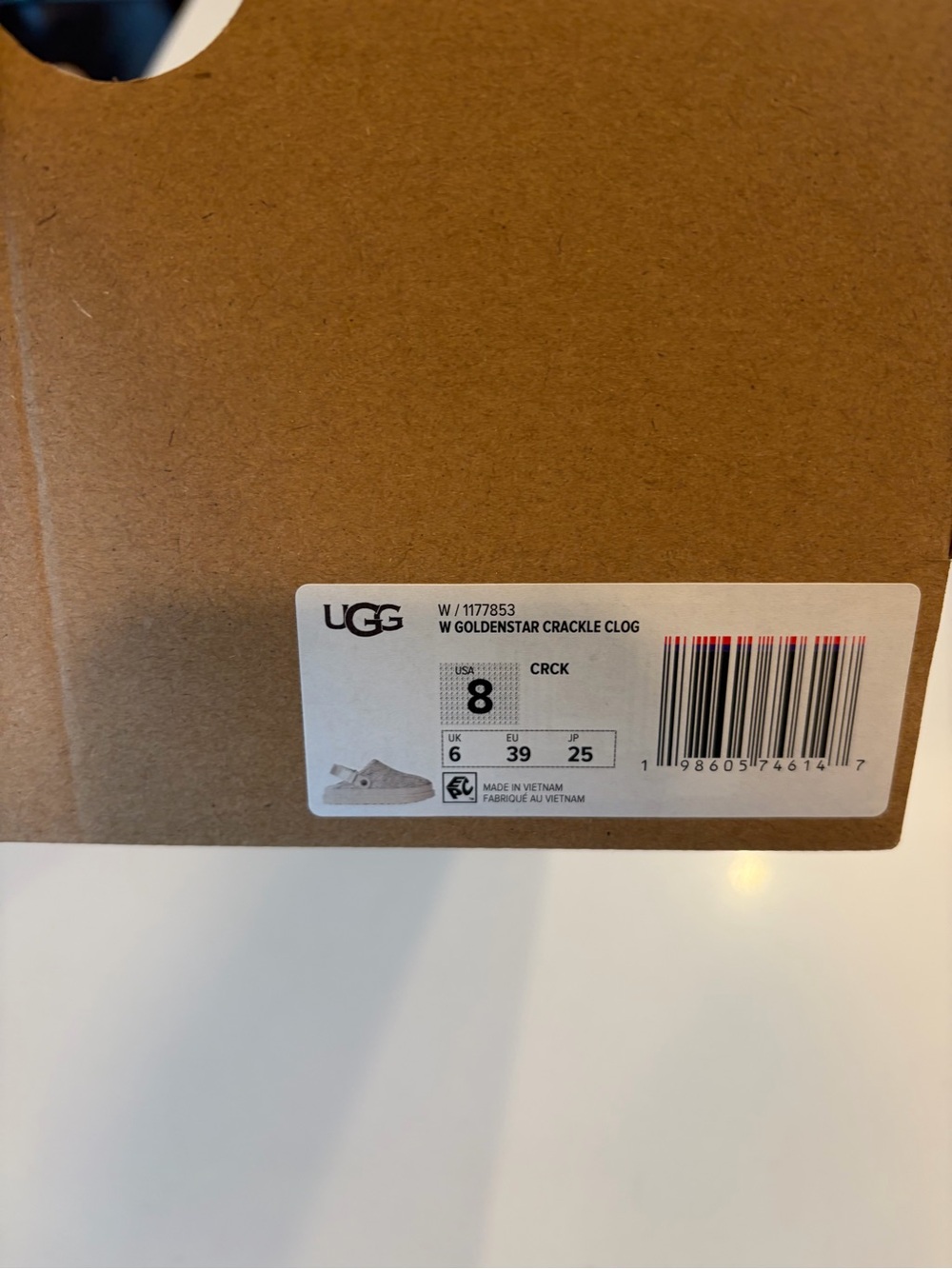 UGG Women’s Cream Suede Slip-On Clog - Picture 2 of 5